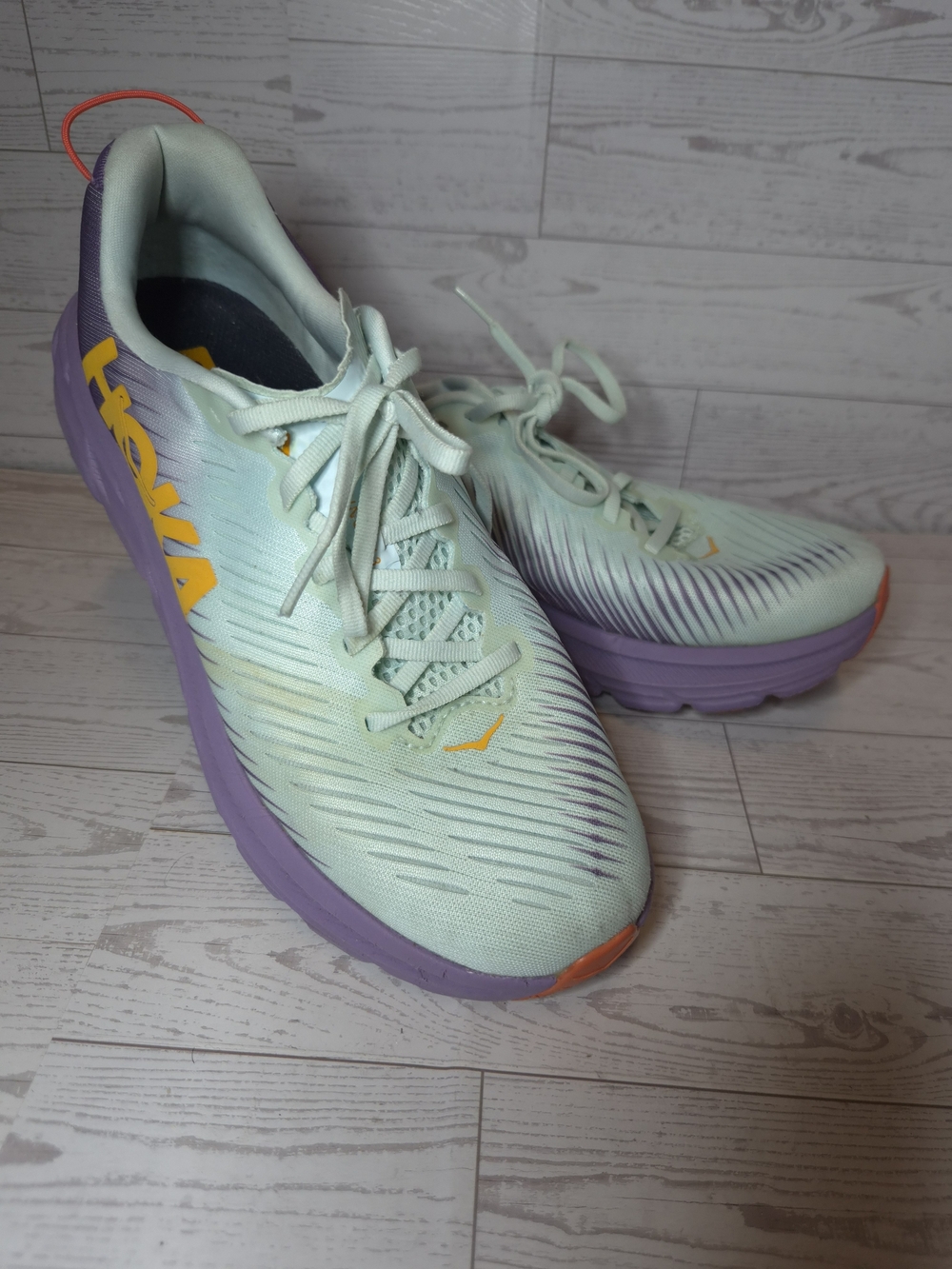 Hoka One One RINCON 3 Running Shoes in Blue Glass / Chalk Violet Women 